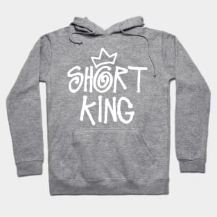 Short King (white print) Hoodie